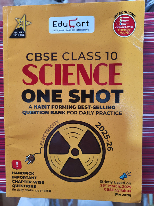 Educart Class 10 One Shot Science 2025-26